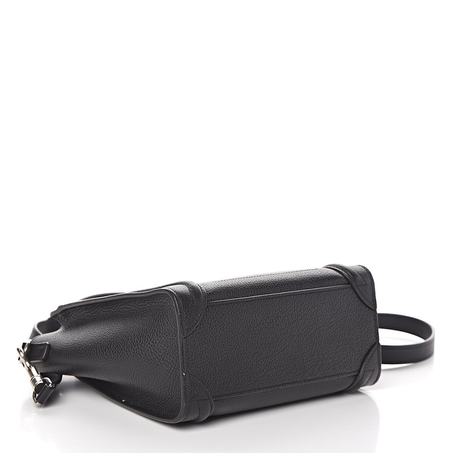 Drummed Calfskin Nano Luggage Black