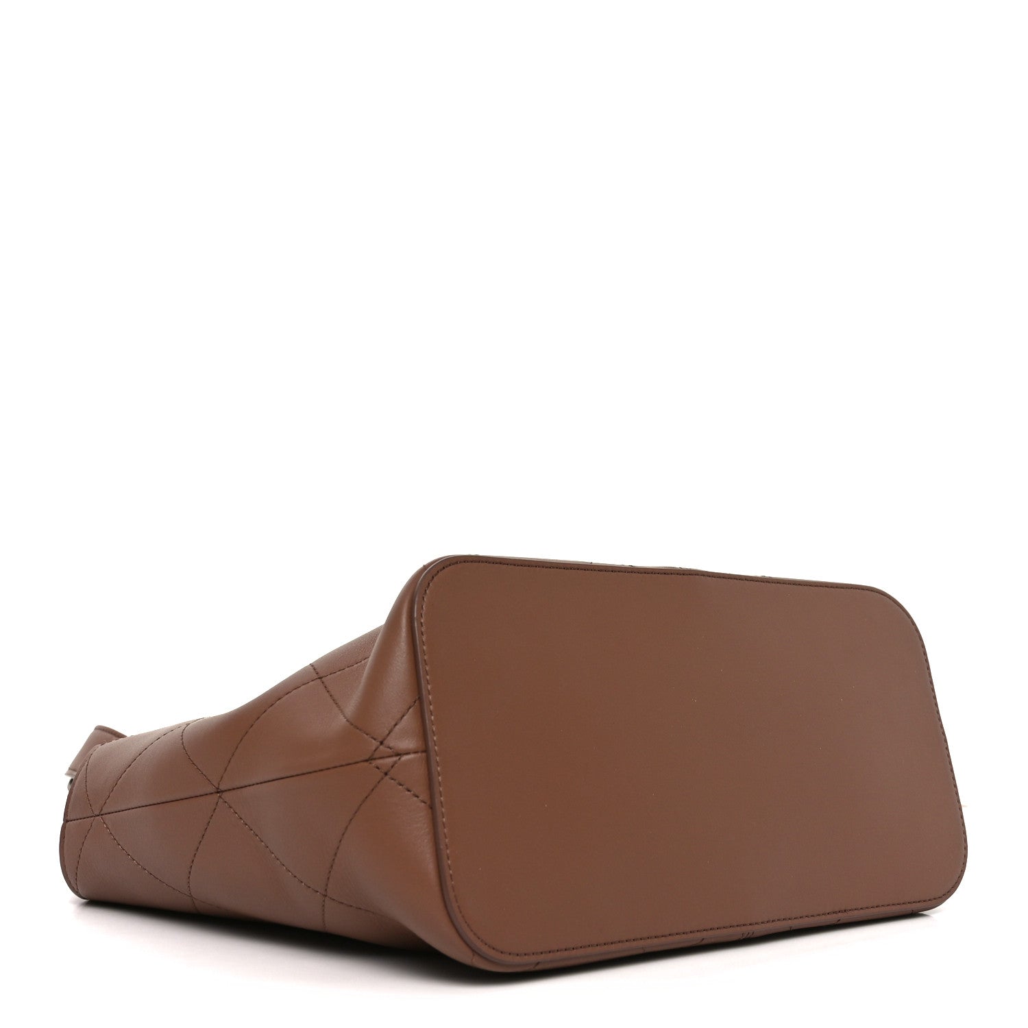 Chanel Calfskin Quilted Small Shopping Bag Brown 6 of 21