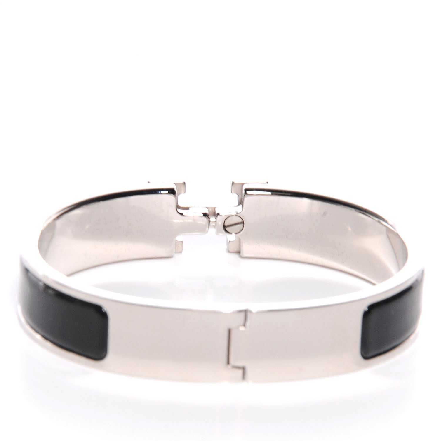 Hermes Enamel Narrow Clic Clac H Bracelet PM Black 5 of 5