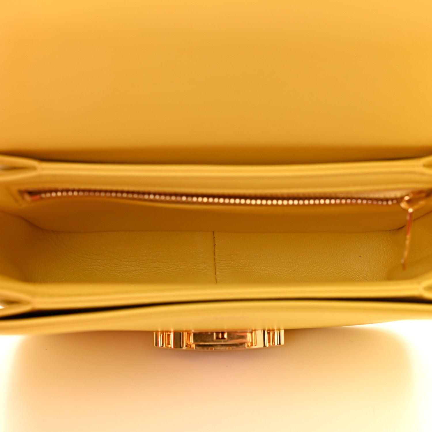 Celine Shiny Calfskin Medium Triomphe Citron 7 of 10