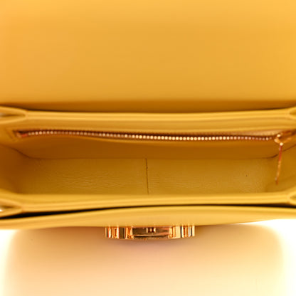 Celine Shiny Calfskin Medium Triomphe Citron 7 of 10