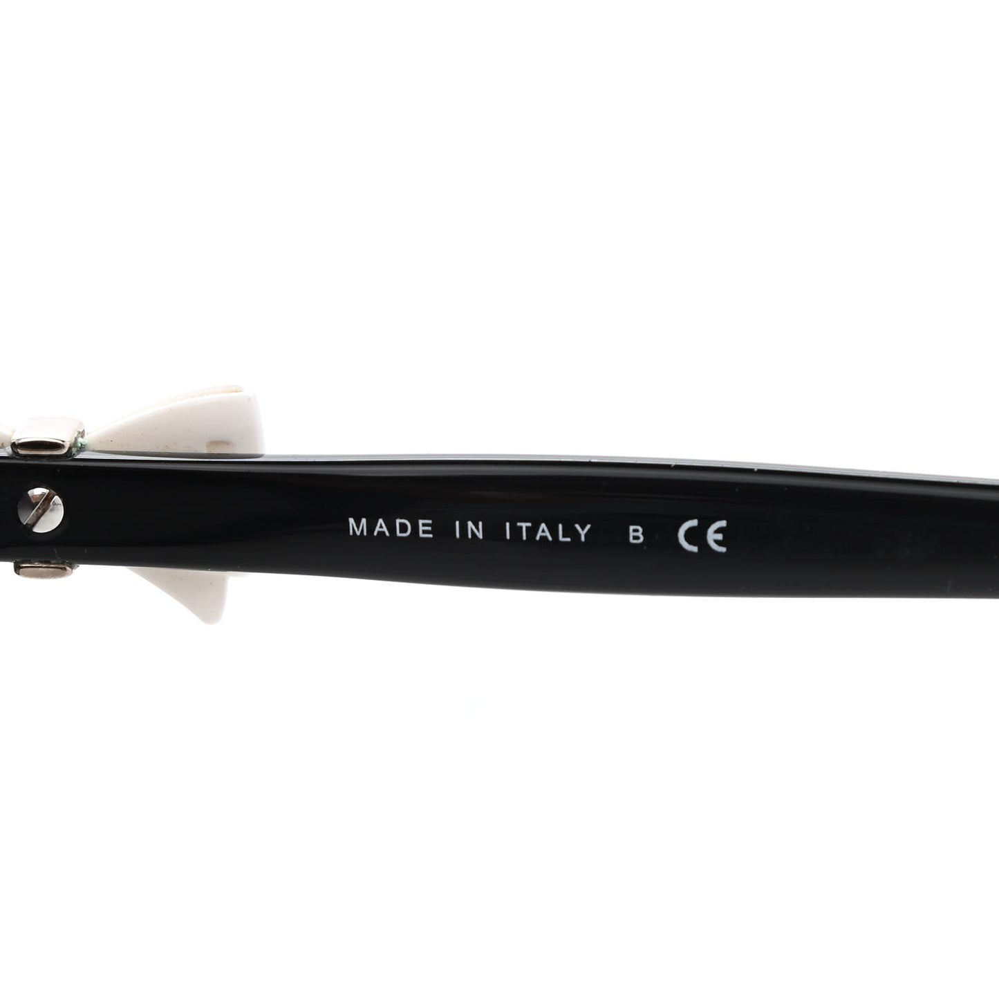 Acetate CC Bow Sunglasses 5171 Black White