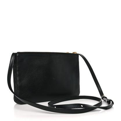 Celine Lambskin Small Trio Crossbody Bag Black 3 of 14