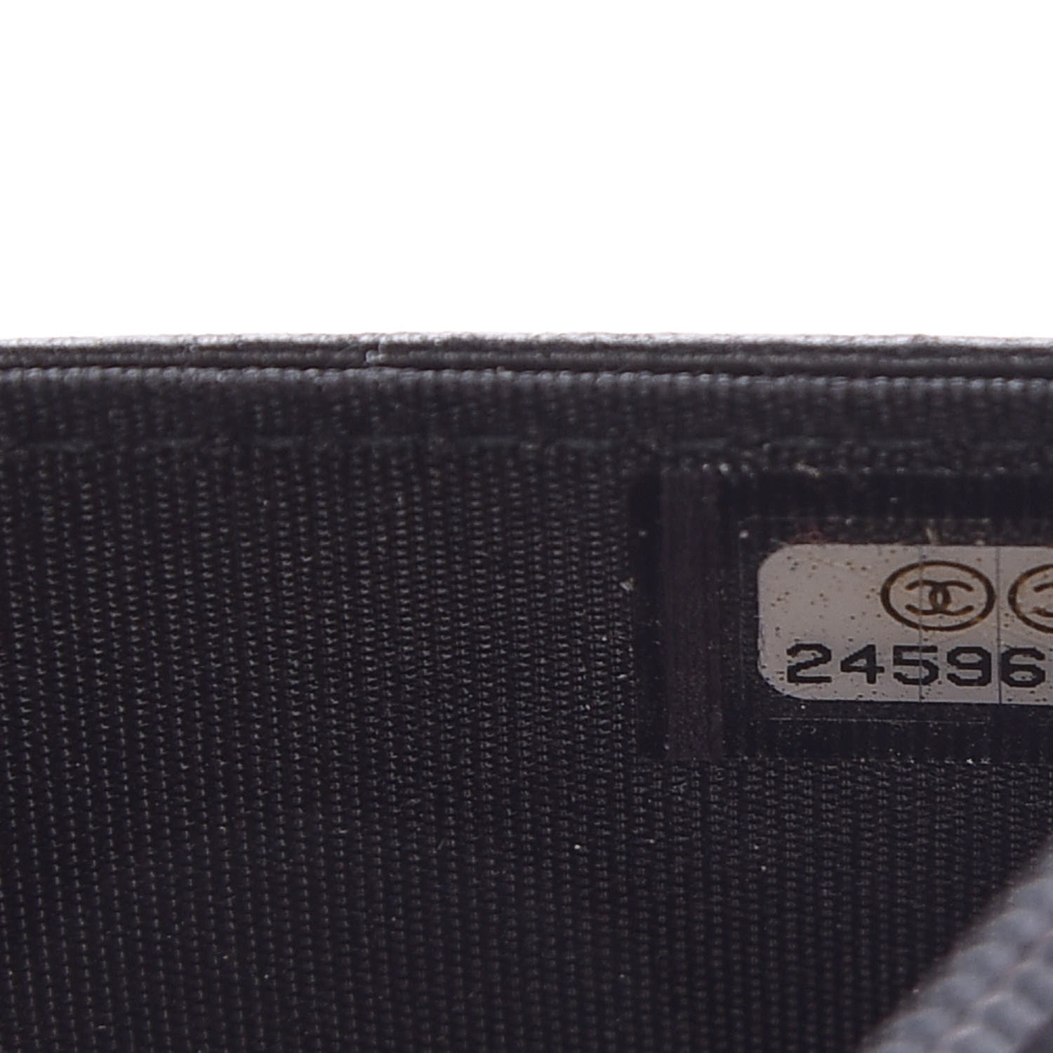 Chanel Goatskin Quilted Diamond CC Wallet On Chain WOC Black 8 of 13