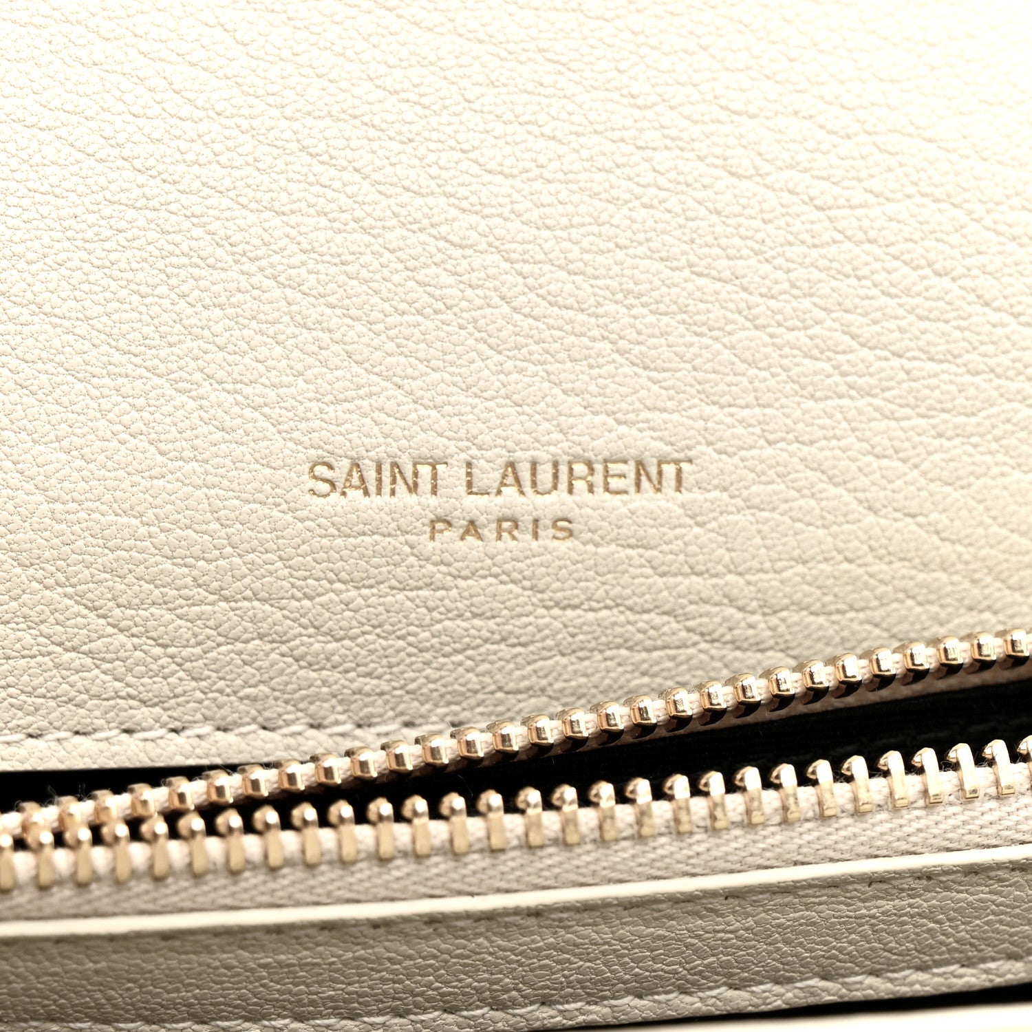 Saint Laurent Sheepskin Matelasse Chevron Monogram Medium College Bag Crema Soft 6 of 11