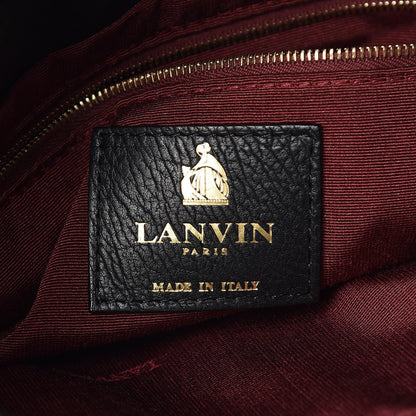 Lanvin Goatskin Medium Sugar Flap Shoulder Bag Black 6 of 9