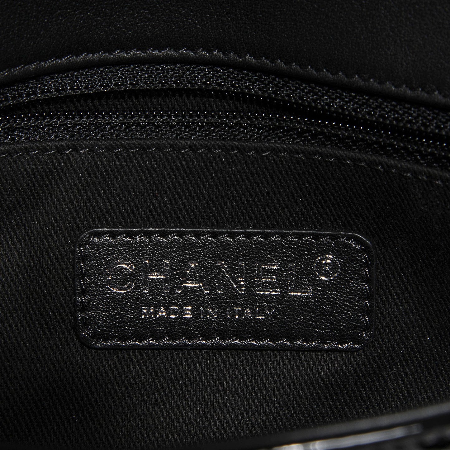 Patent Quilted Small Coco Shine Flap Black