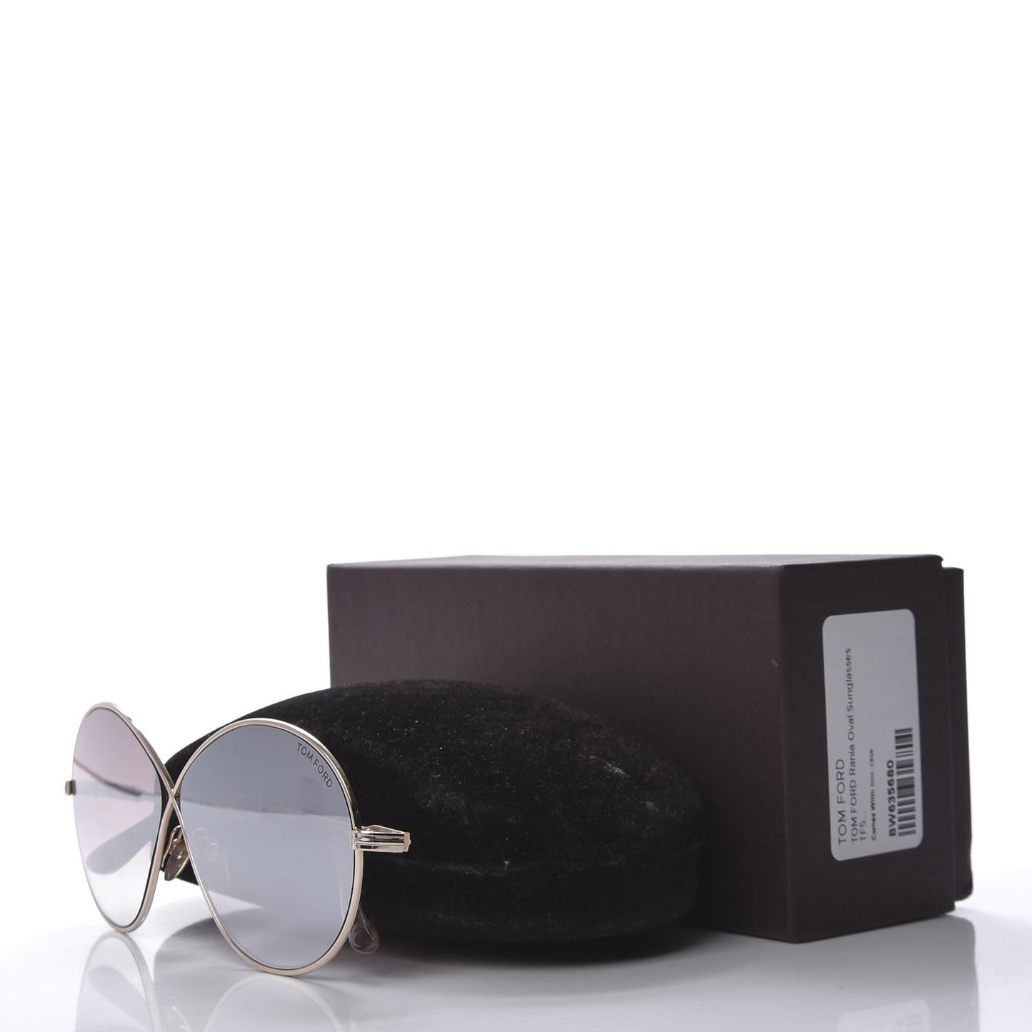 Rania-02 Oval Sunglasses TF564 Light Gold