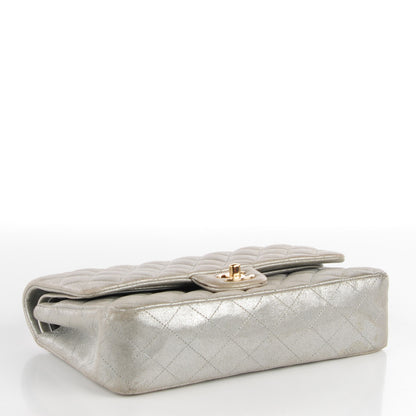 Chanel Iridescent Calfskin Medium Double Flap Light Gold 4 of 8