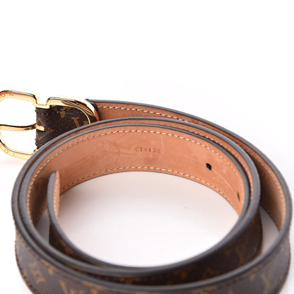 Louis Vuitton Monogram Mini 25mm Belt 80 8 of 9