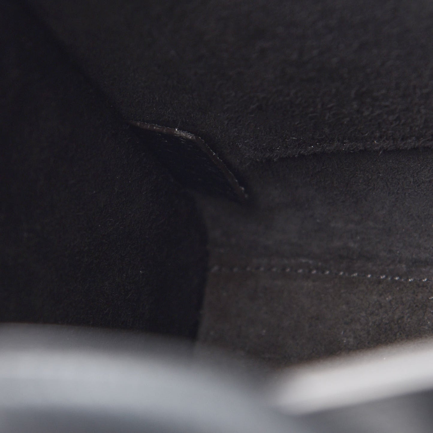 Drummed Calfskin Nano Luggage Black