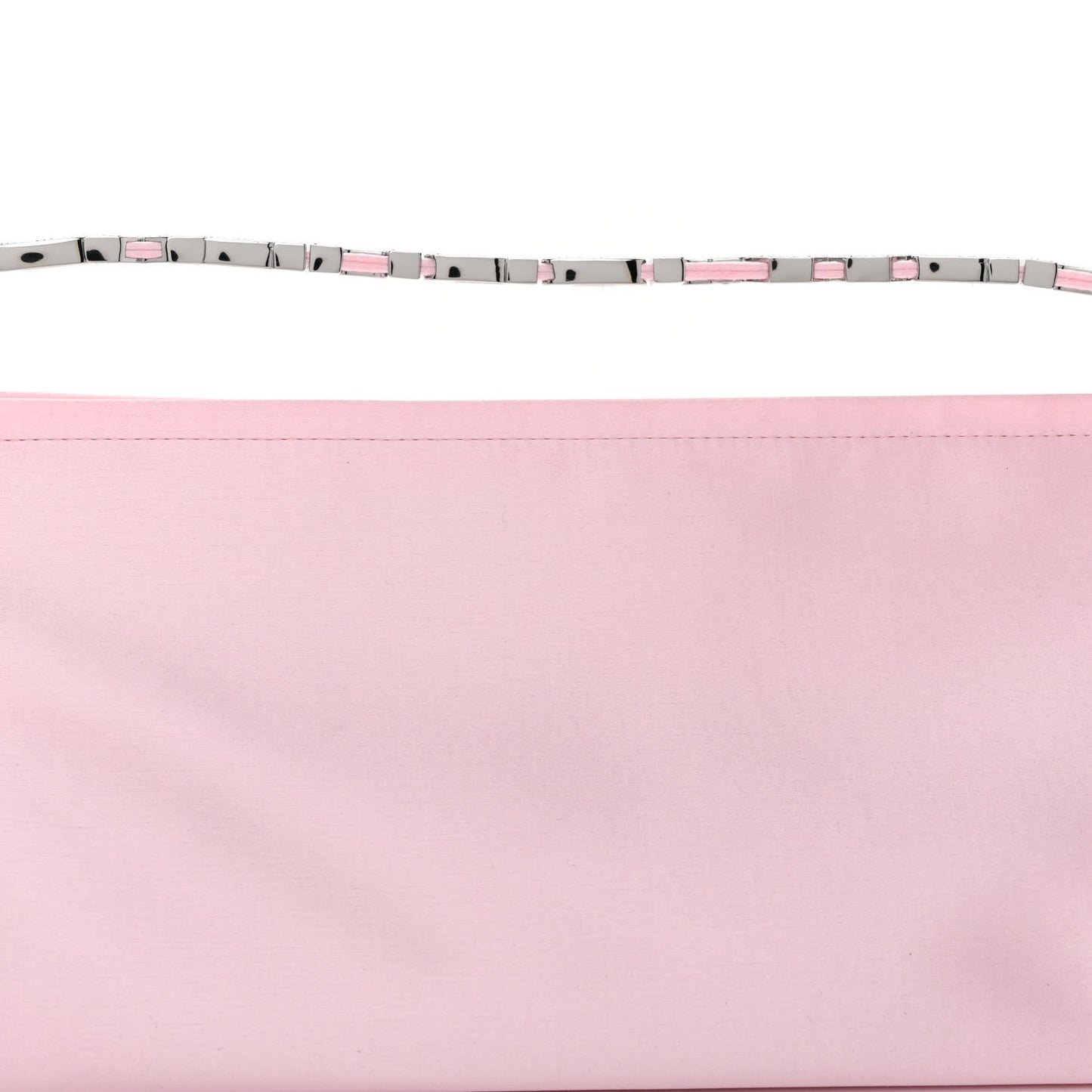 Satin Crystal Large Marquess Shoulder Bag Pink