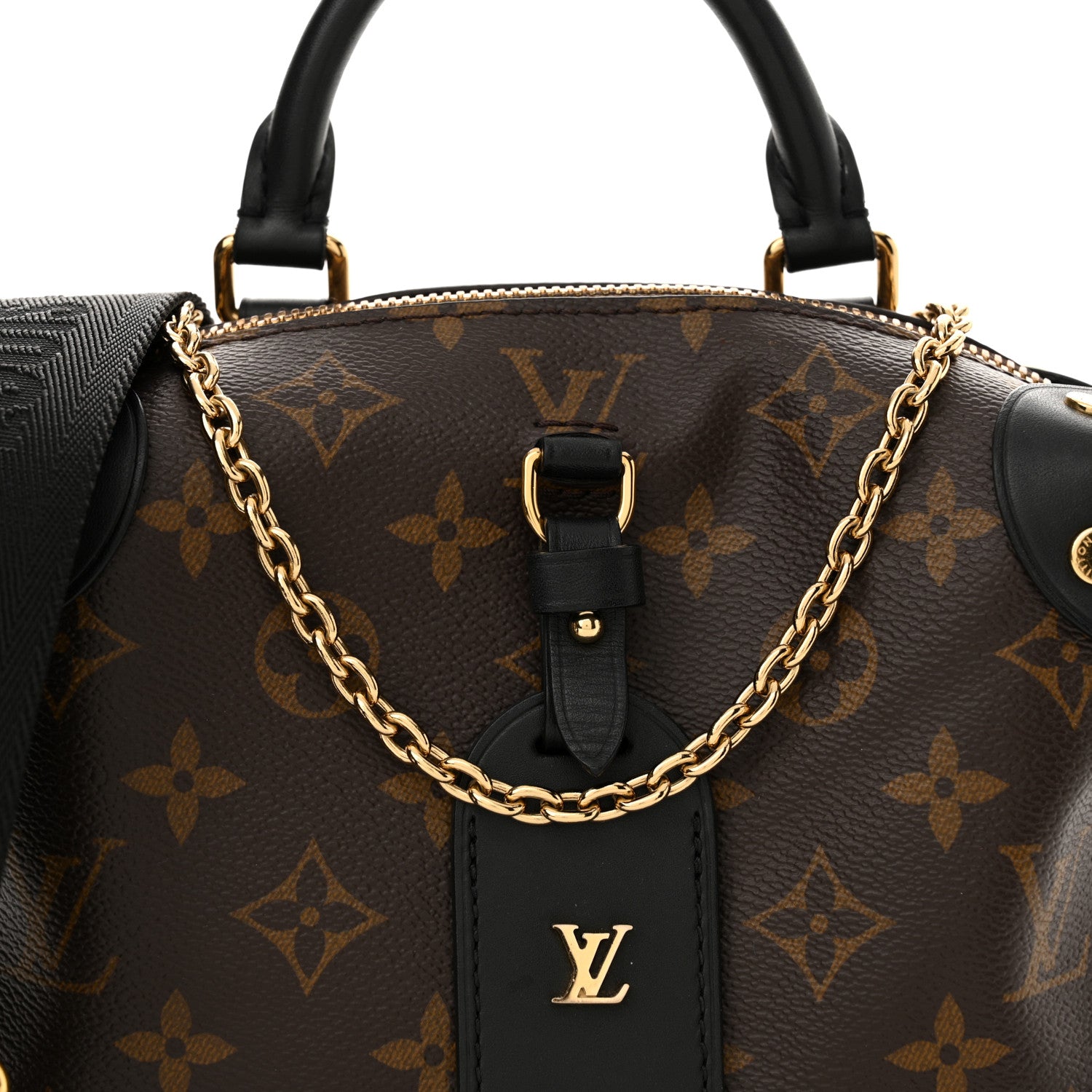 Louis Vuitton Monogram Petite Malle Souple Black 7 of 10