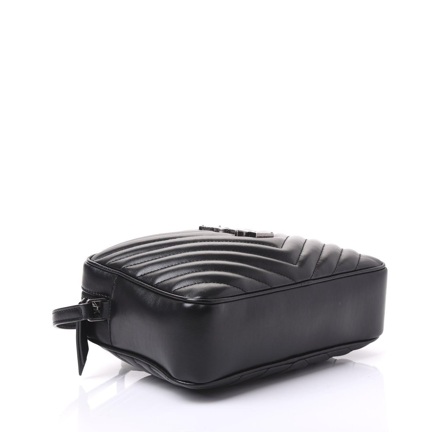 Saint Laurent Calfskin Matelasse Monogram Lou Camera Bag Black 3 of 9