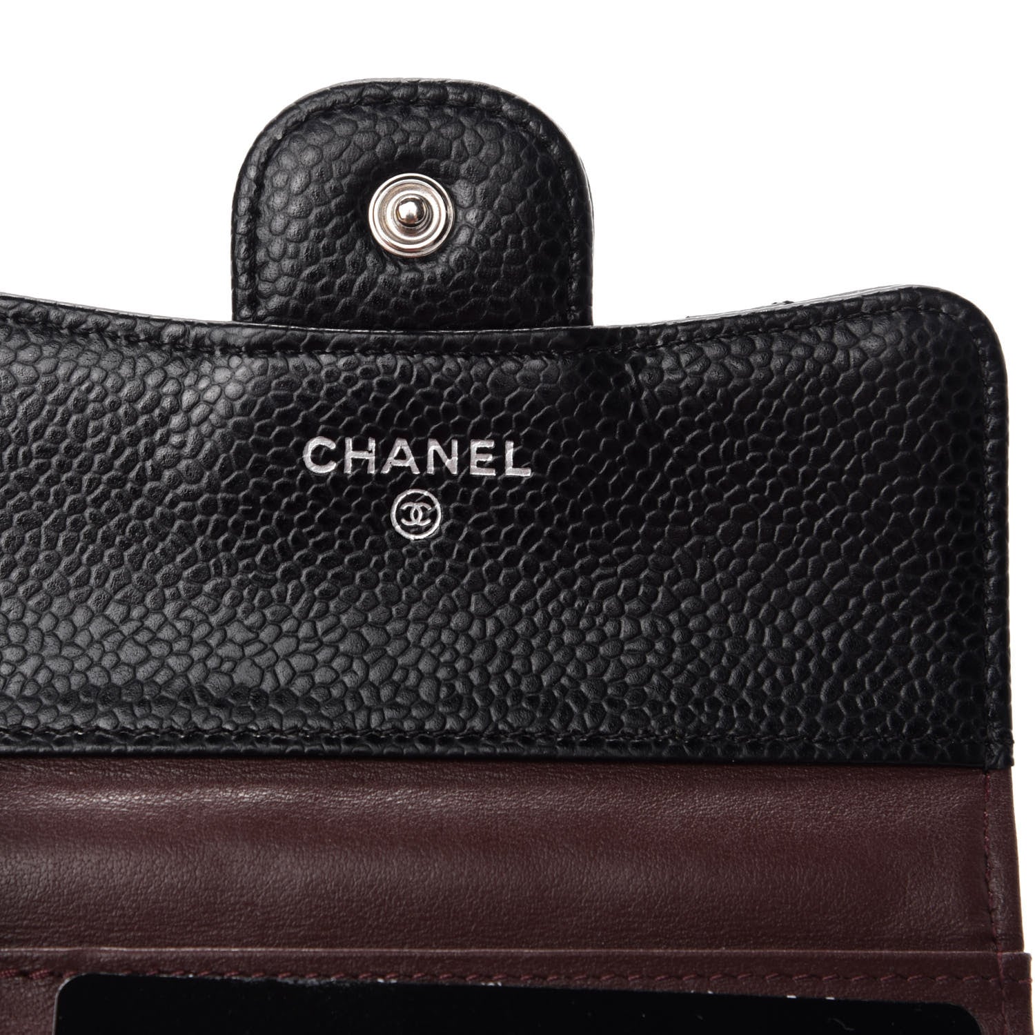 Chanel Caviar Quilted Compact Flap Wallet Black 6 of 8