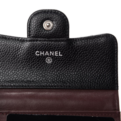 Chanel Caviar Quilted Compact Flap Wallet Black 6 of 8