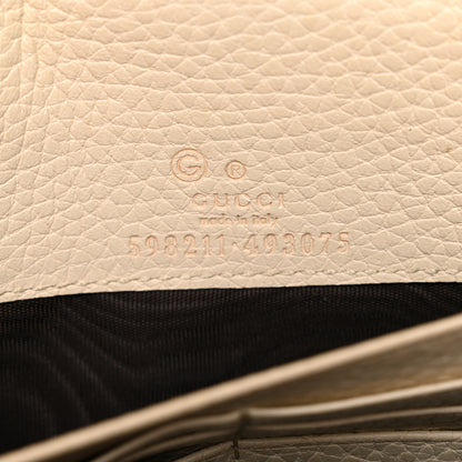 Gucci Pebbled Calfskin Soho Wallet on Chain Ivoire 6 of 13