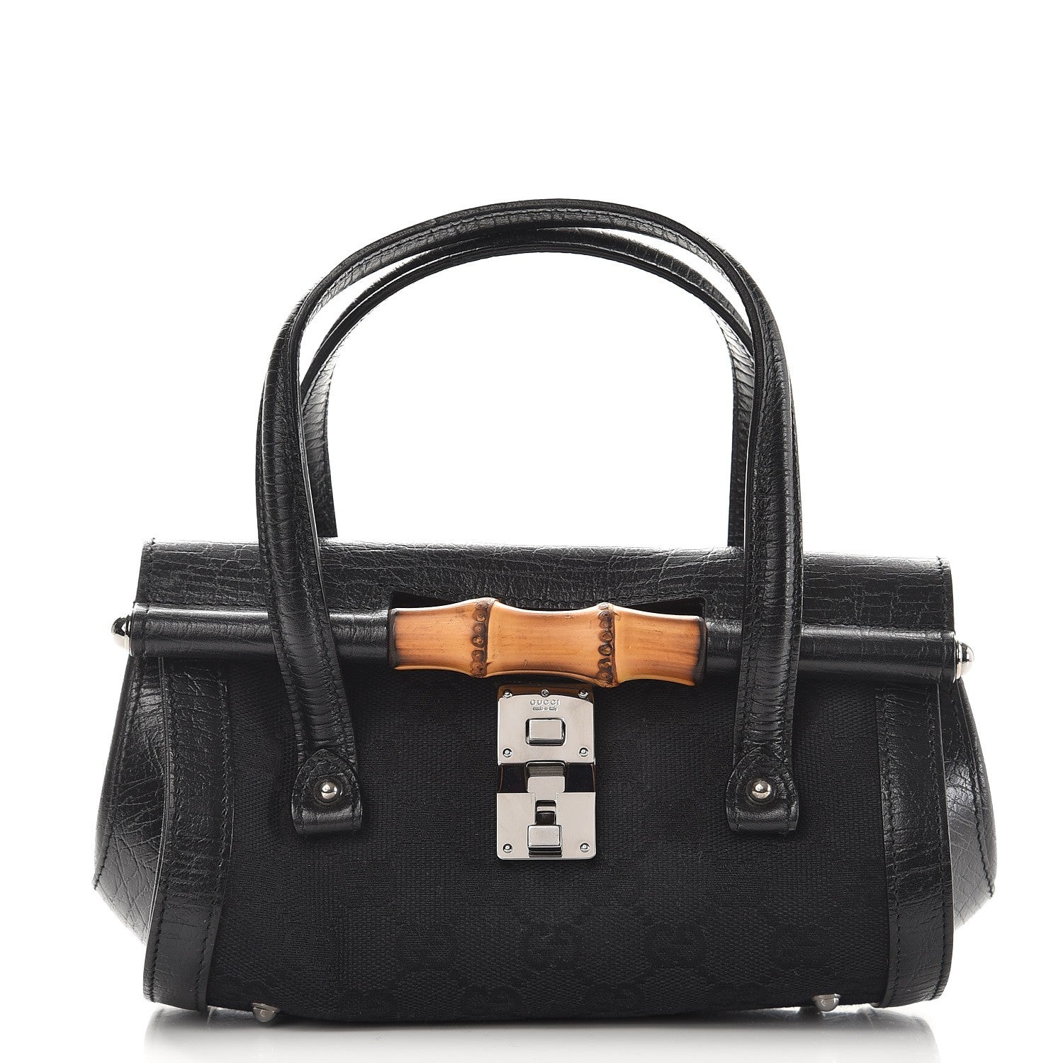 Gucci Monogram Small Bamboo Bullet Black 1 of 8