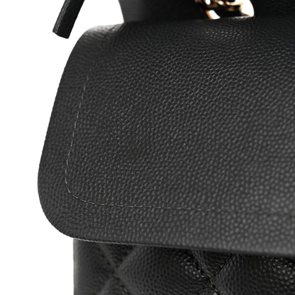Chanel Caviar Quilted Medium Double Flap Dark Grey 11 of 12