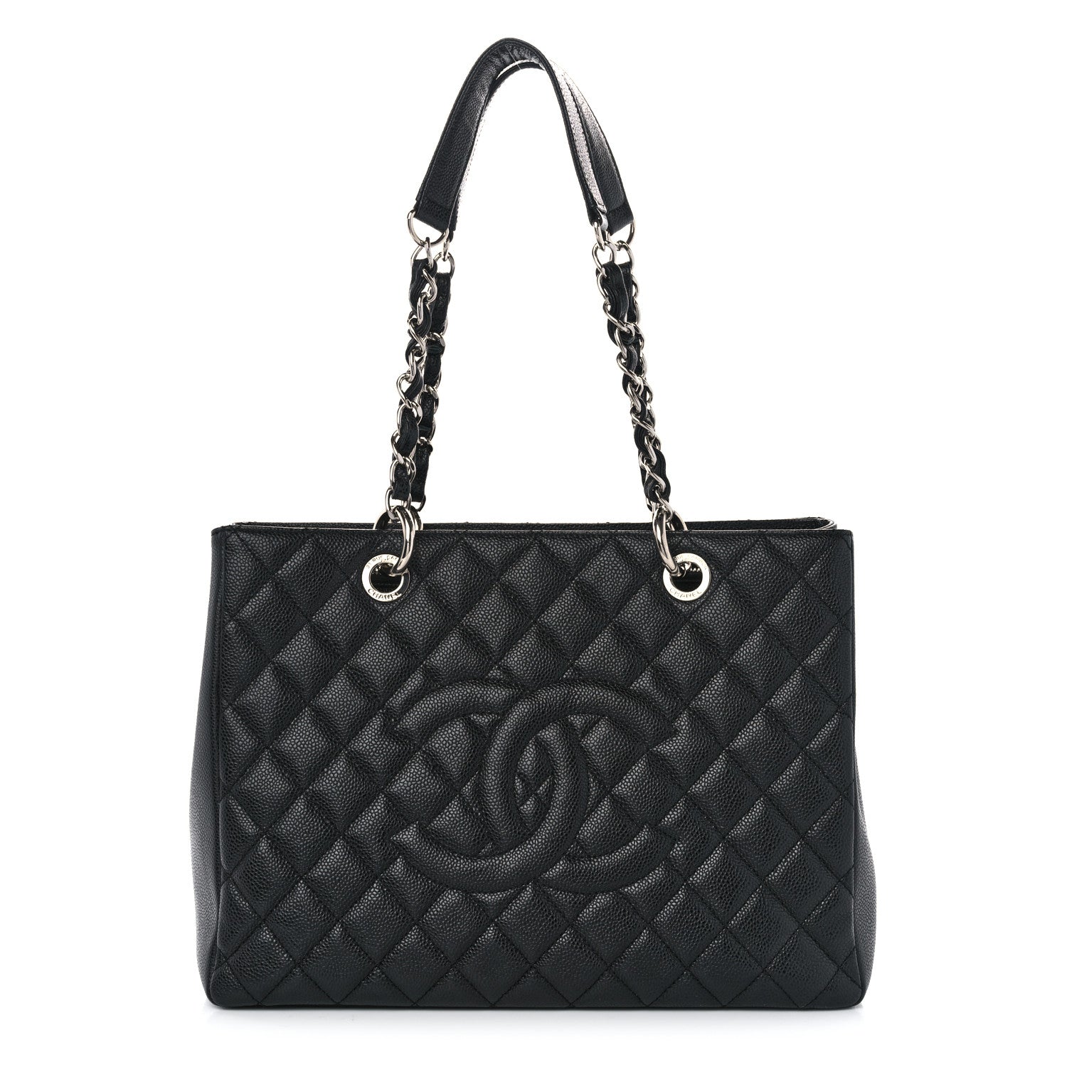 Chanel Caviar Quilted Grand Shopping Tote GST Black 1 of 11