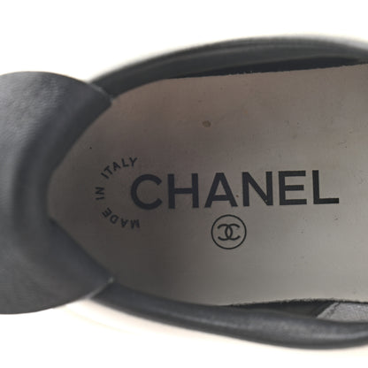 Chanel Calfskin CC Sneakers 40 White 6 of 9