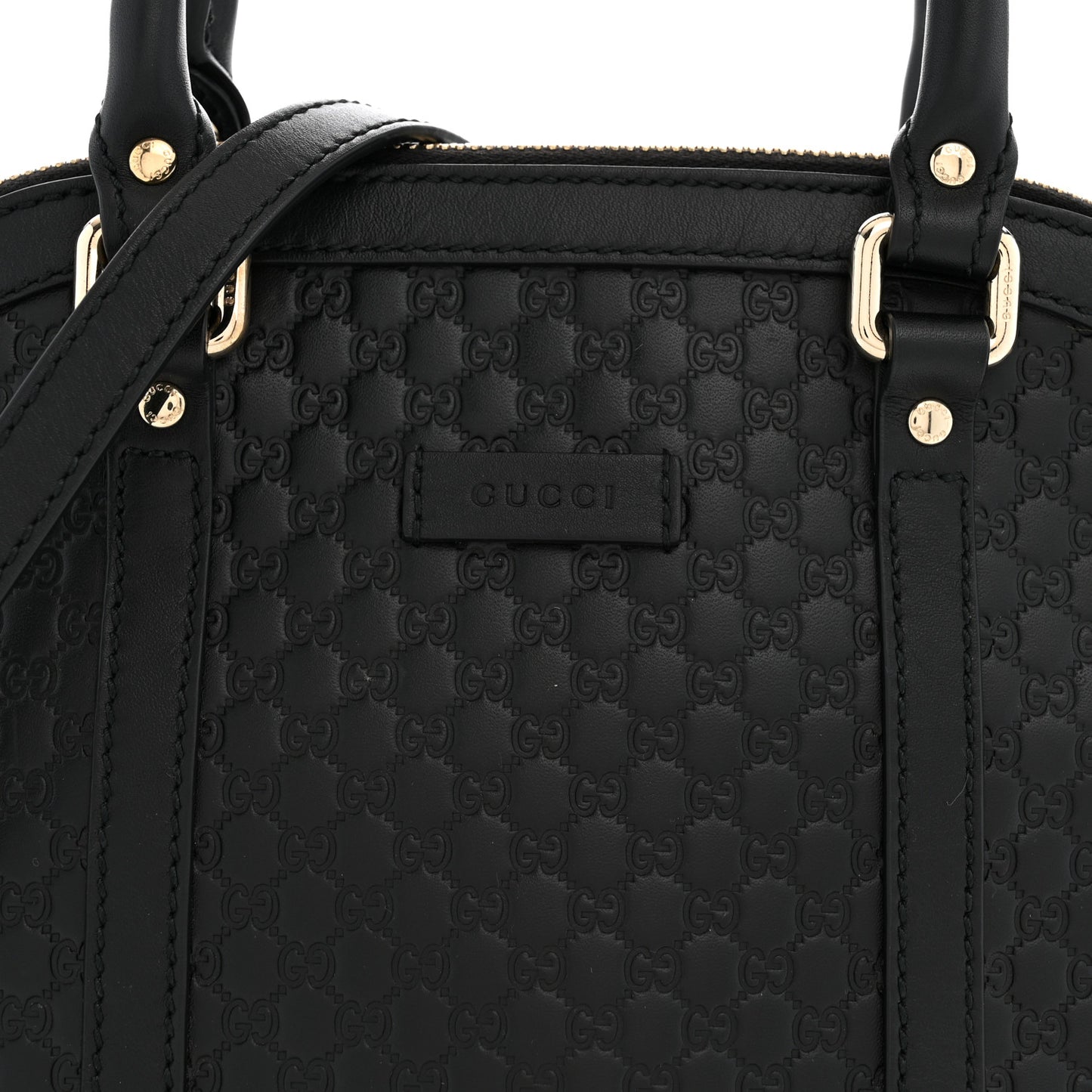 Microguccissima Mini Dome Bag Black