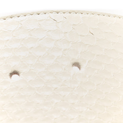 Saint Laurent Snakeskin Corset Buckle Belt White 6 of 6