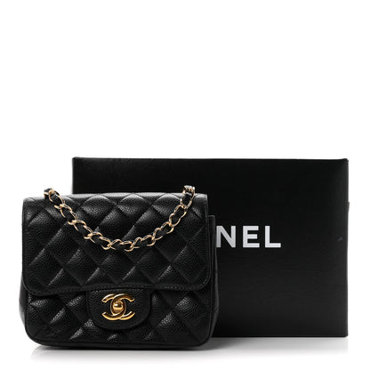 Chanel Caviar Quilted Mini Square Flap Black 11 of 11
