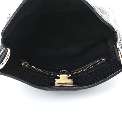 Valentino Garavani Pebbled Calfskin Mini Rockstud Flip-Lock Messenger Bag Black 4 of 4