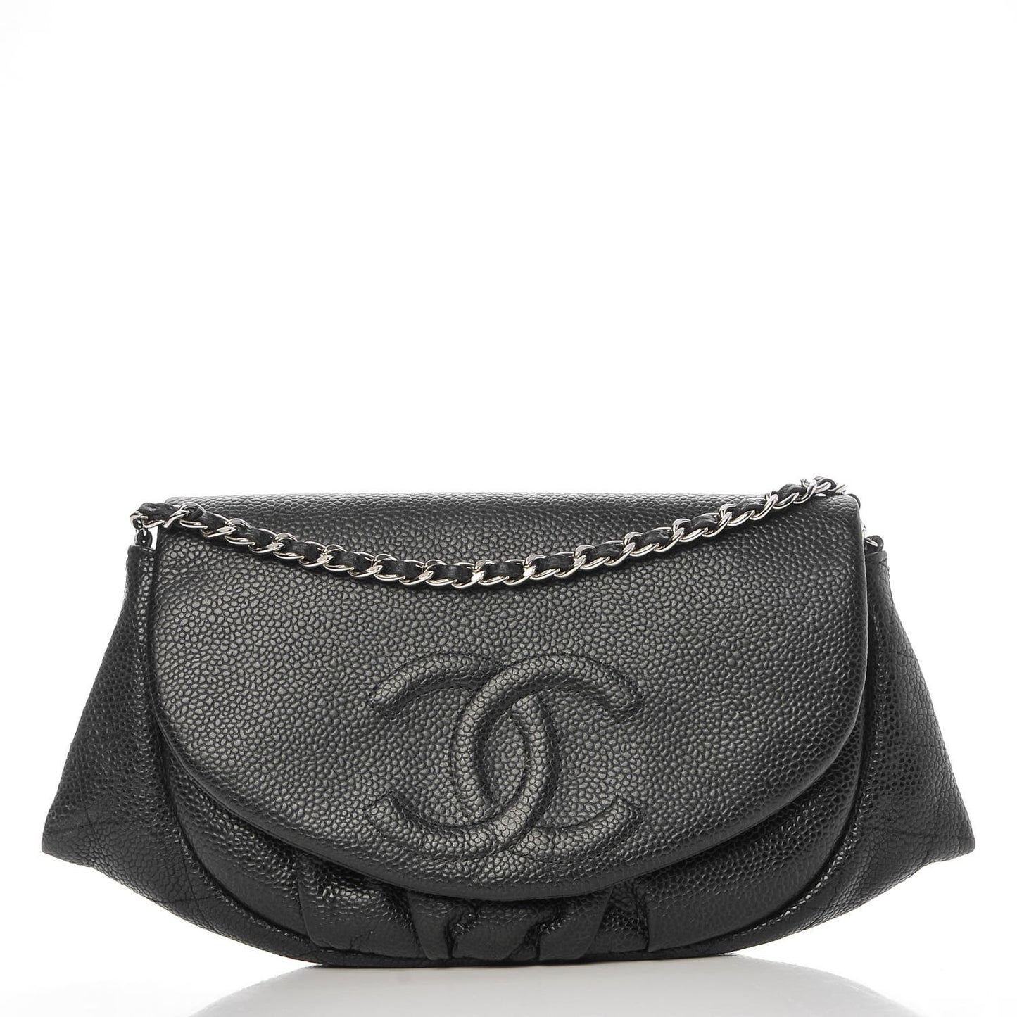 Caviar Half Moon Wallet On Chain WOC Black
