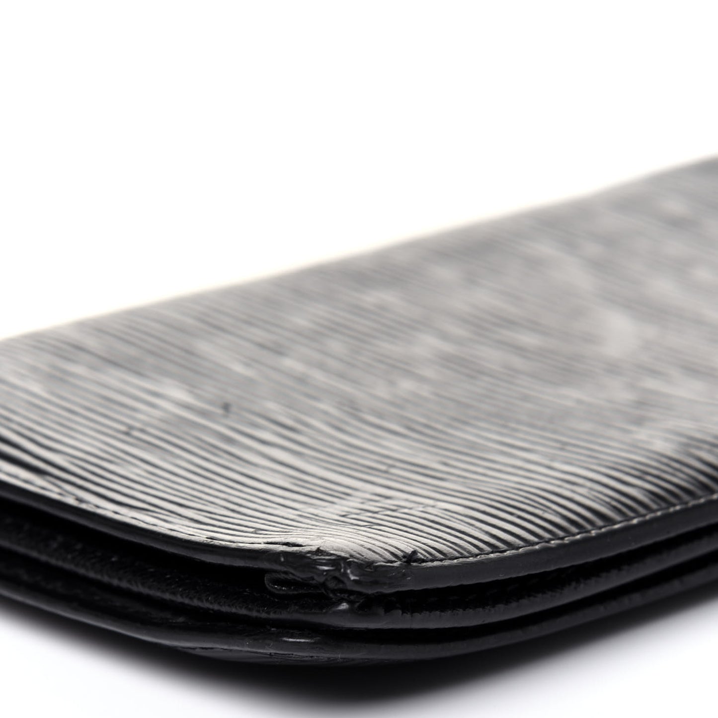 Epi Porte Valeurs Checkbook Wallet Black