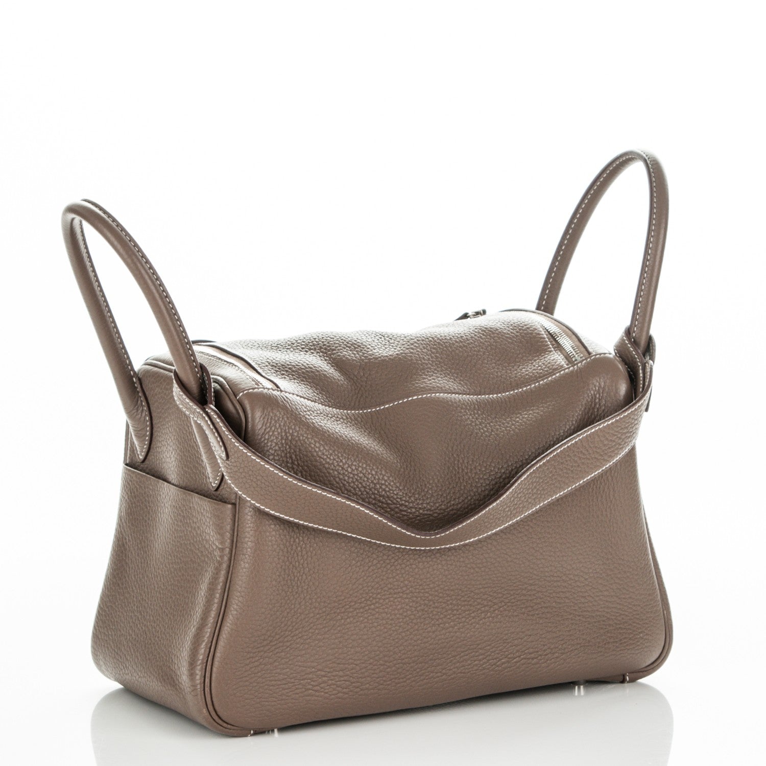 Hermes Taurillon Clemence Lindy 30 Etoupe 3 of 6