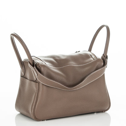 Hermes Taurillon Clemence Lindy 30 Etoupe 3 of 6