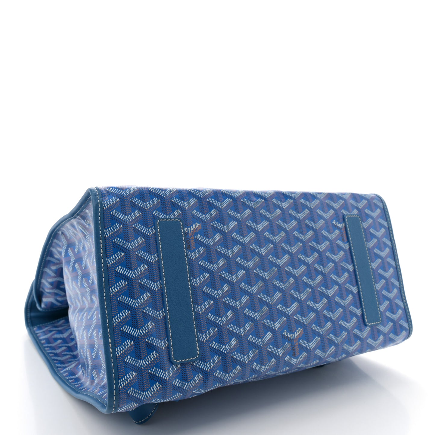 Goyardine Saint Leger Soft Briefcase Backpack Sky Blue