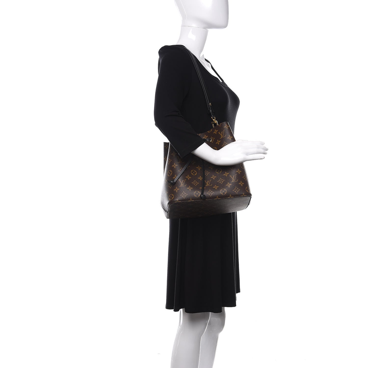 Louis Vuitton Monogram Neonoe MM Black 2 of 9