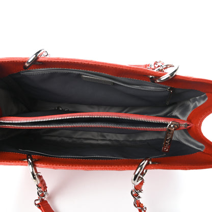 Chanel Caviar Quilted Grand Shopping Tote GST Orange 5 of 10