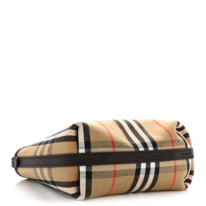 Burberry Grainy Calfskin Mini Reversible Tote Peat Sand 6 of 16