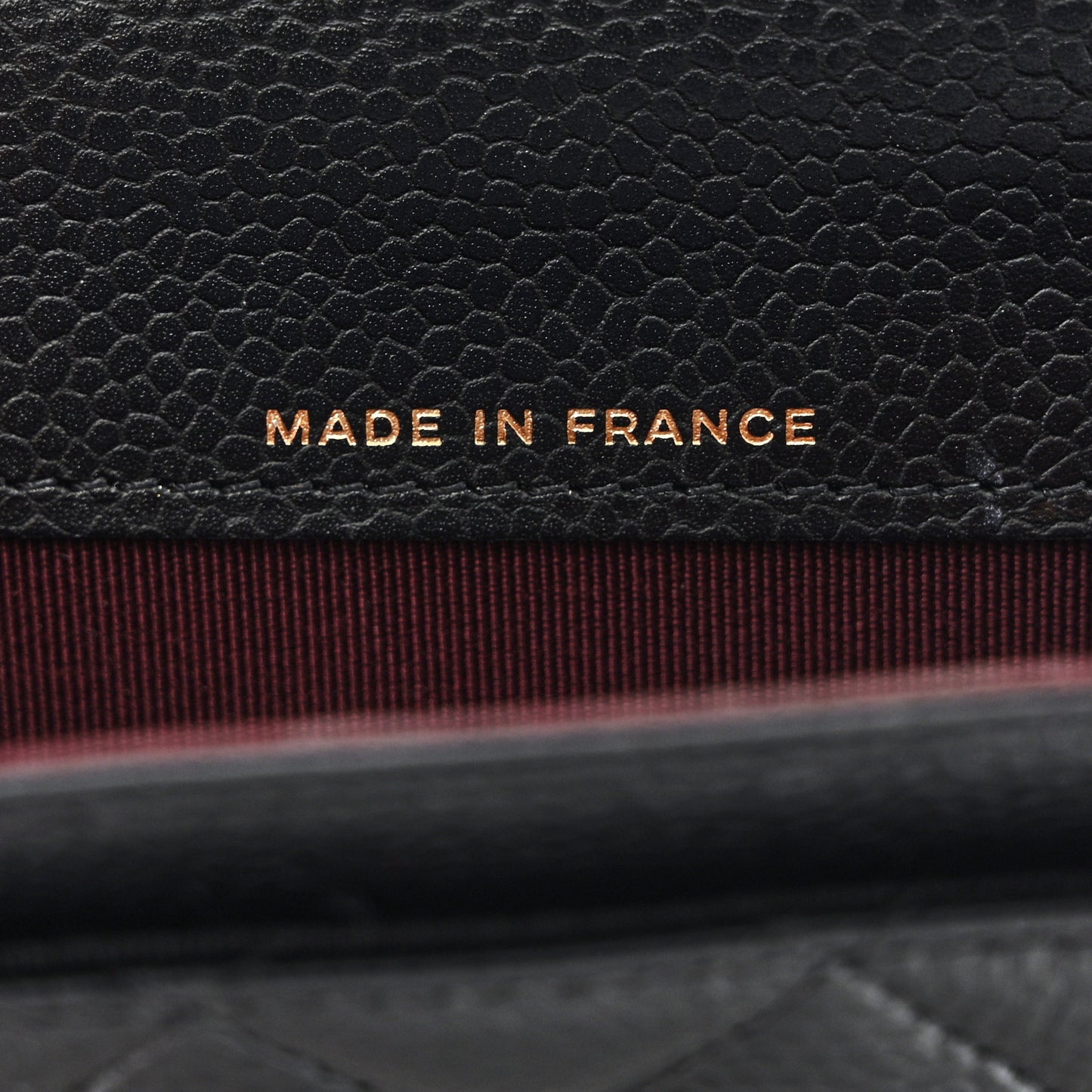 Caviar Quilted Flap Card Holder Wallet Black