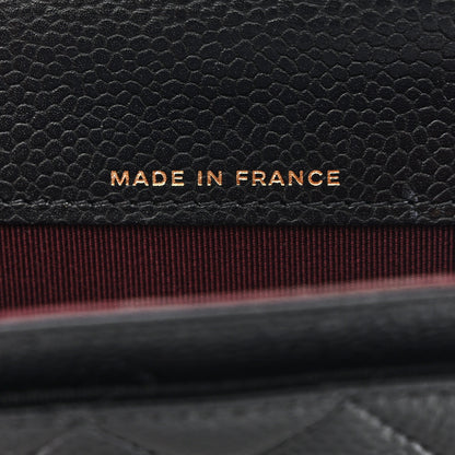 Chanel Caviar Quilted Flap Card Holder Wallet Black 7 of 11