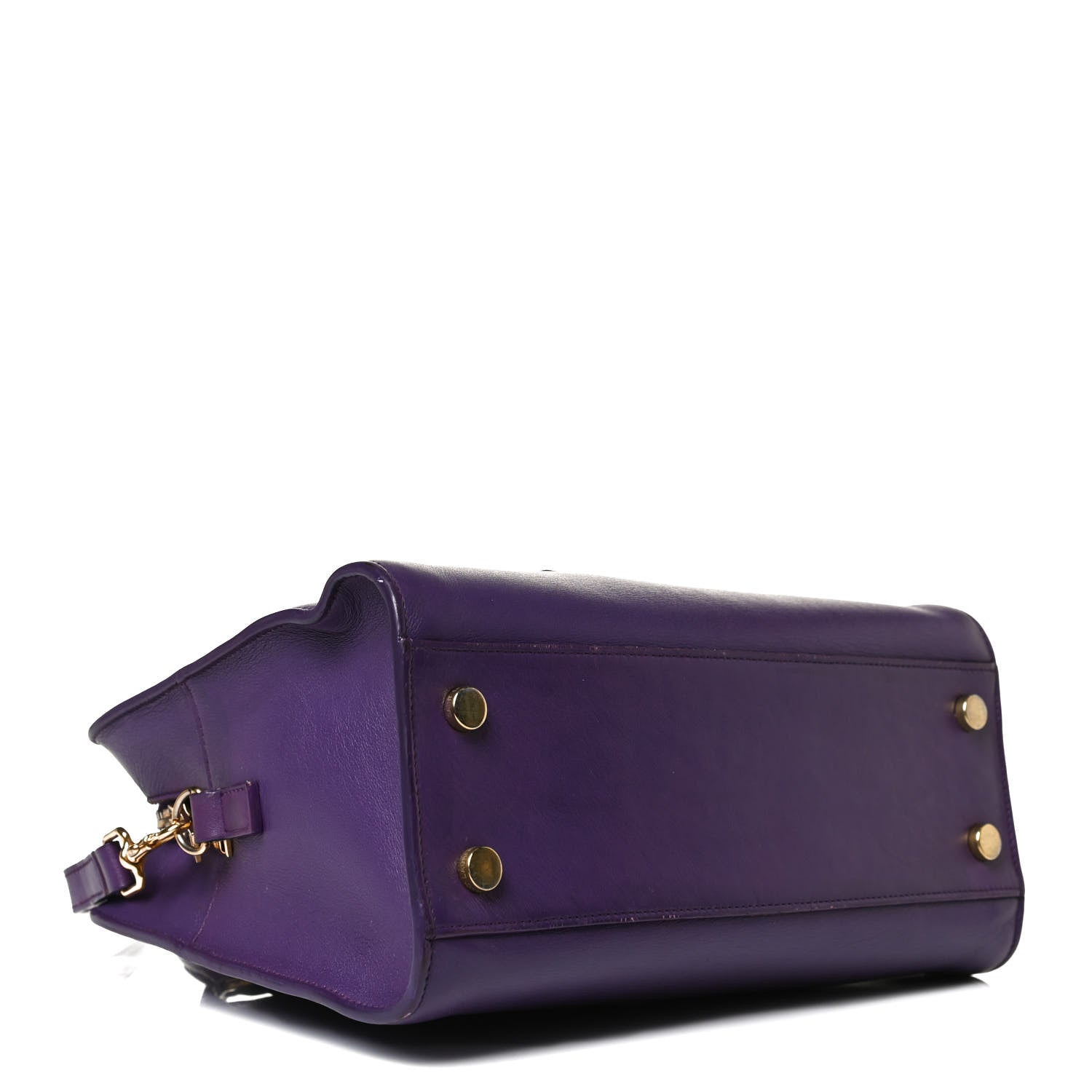 Saint Laurent Calfskin Monogram Baby Cabas Purple 4 of 16