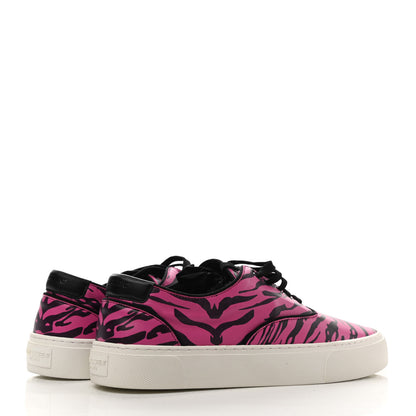 Saint Laurent Nappa Zebra Venice Sneakers 40 Fuchsia Black 4 of 9