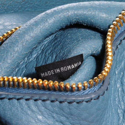 Miu Miu Vitello Daino Bi-Color Shopping Tote Blue 7 of 11