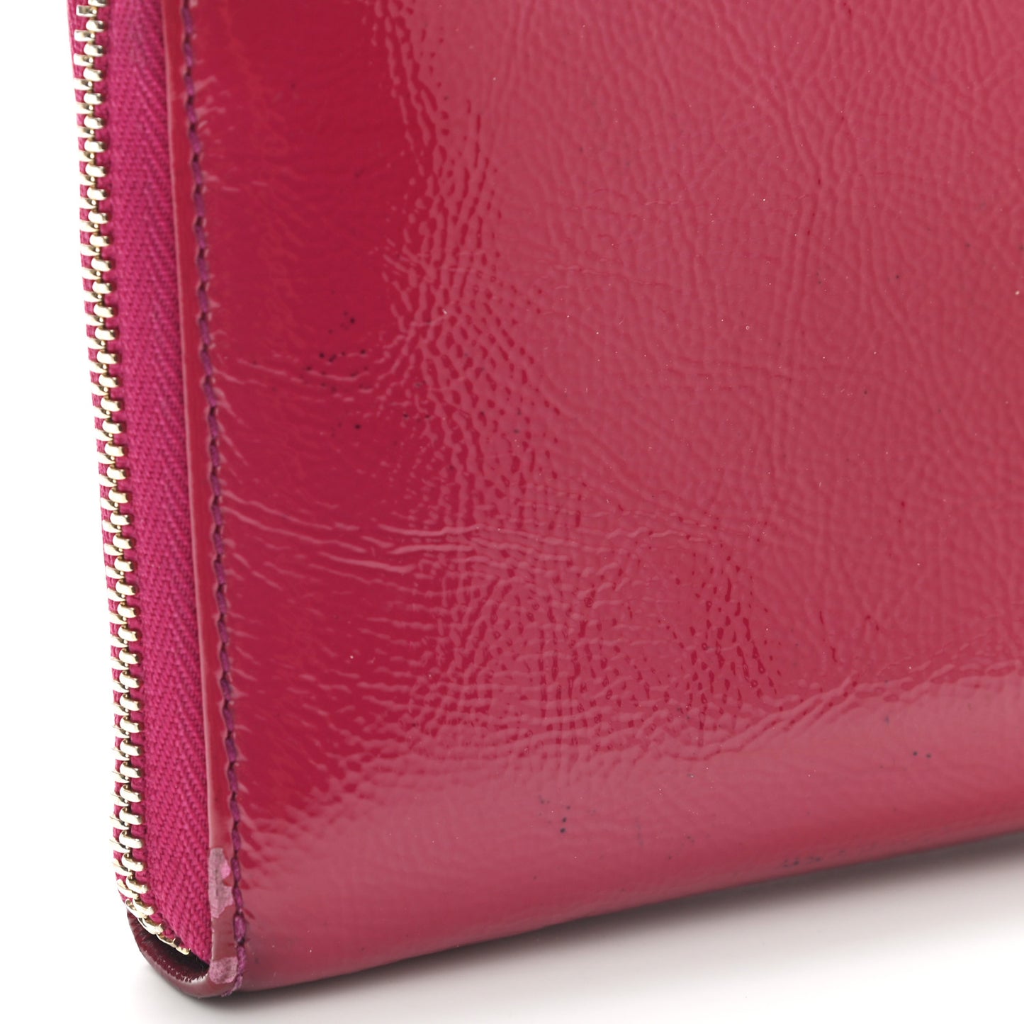 Patent Soho Zip Around Wallet Bright Bougainvillea