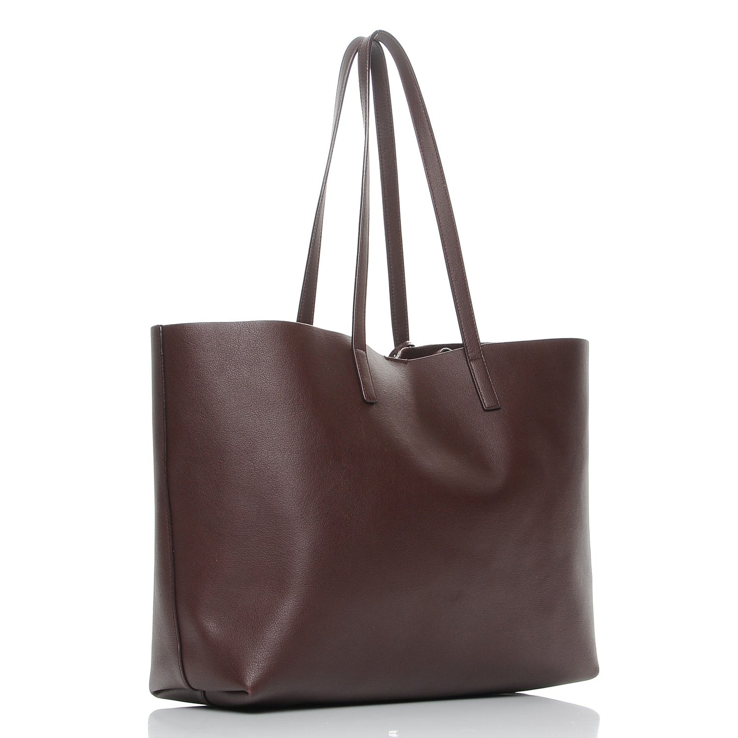 Calfskin Large Shopping Tote Bordeaux