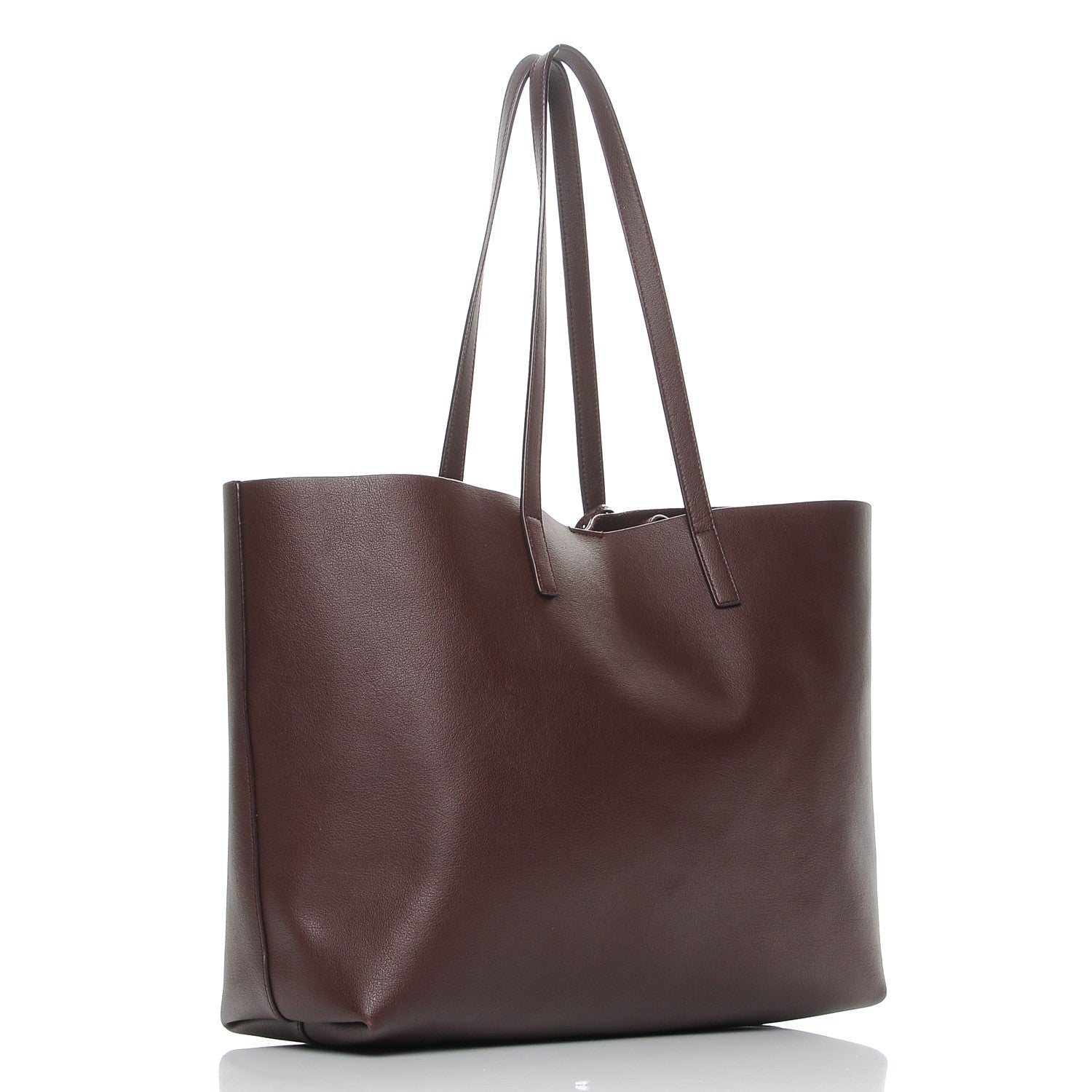 Saint Laurent Calfskin Large Shopping Tote Bordeaux 3 of 9