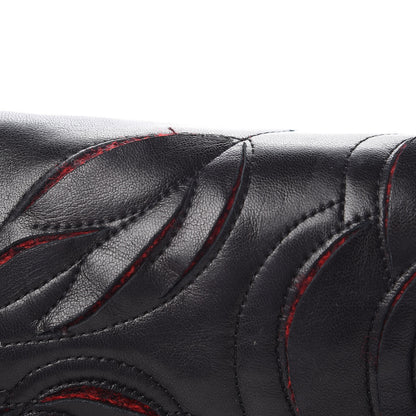 Chanel Lambskin Tweed Large Camellia Petals Flap Black 13 of 19