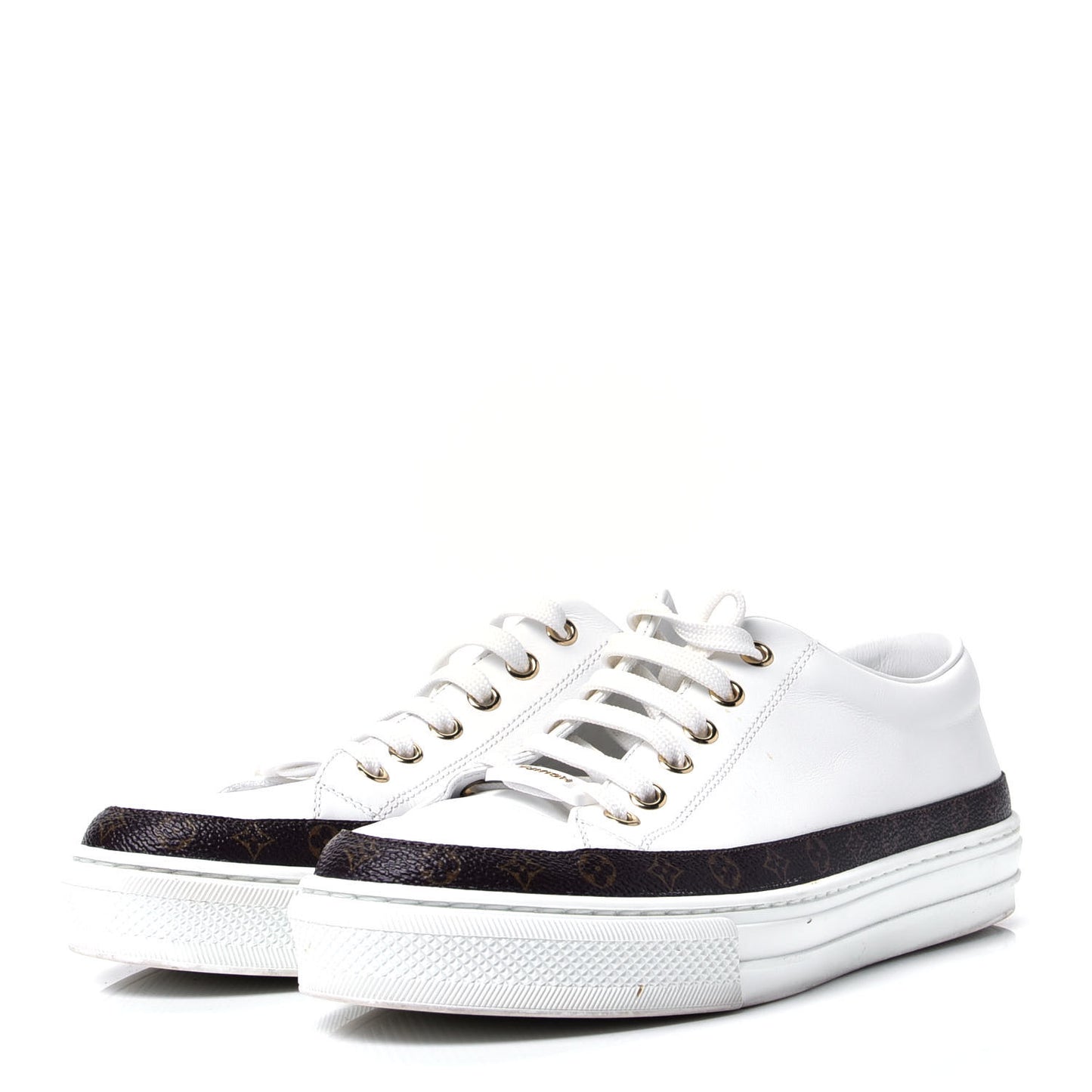 Monogram Womens Stellar Sneakers 38.5 White