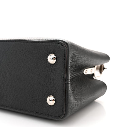 Louis Vuitton Taurillon Snakeskin Capucines PM Black 9 of 9