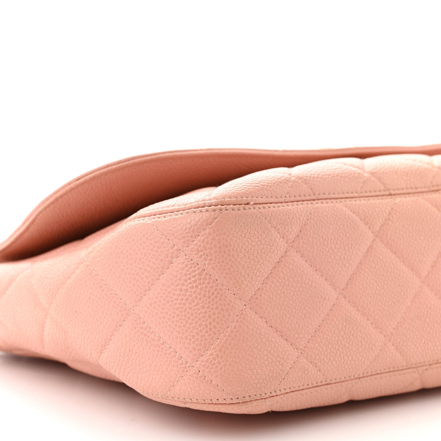 Caviar Quilted Flap Pink