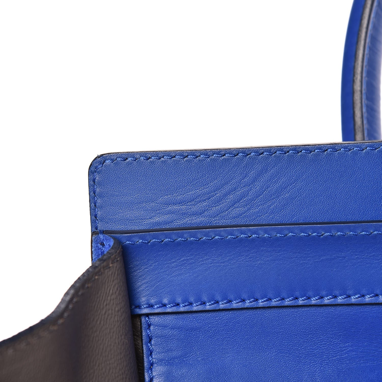 Celine Smooth Calfskin Suede Mini Luggage Royal Blue 11 of 16